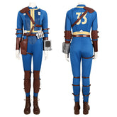 Female Fallout Lucy Cosplay Costume Vault 33 Jumpsuit Vault Dweller Blue Uniform